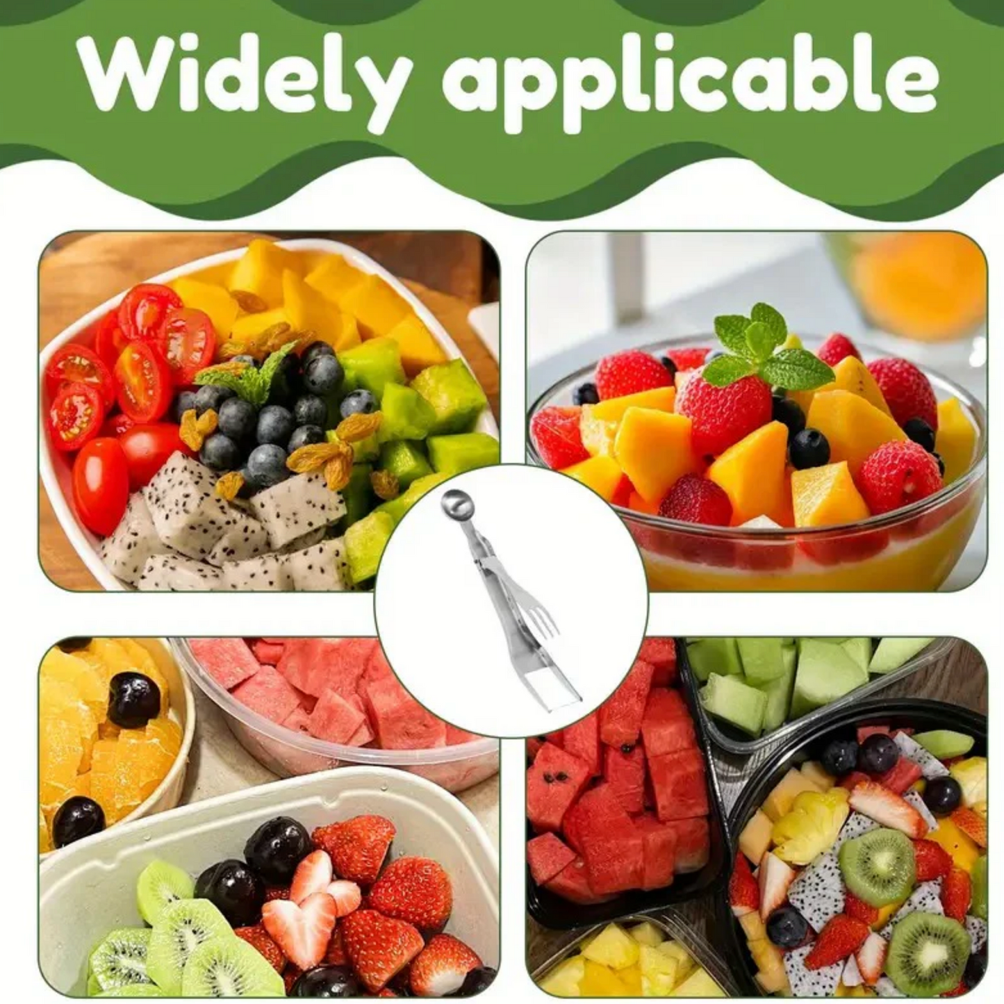 3-in-1 Stainless Steel Watermelon Cutter