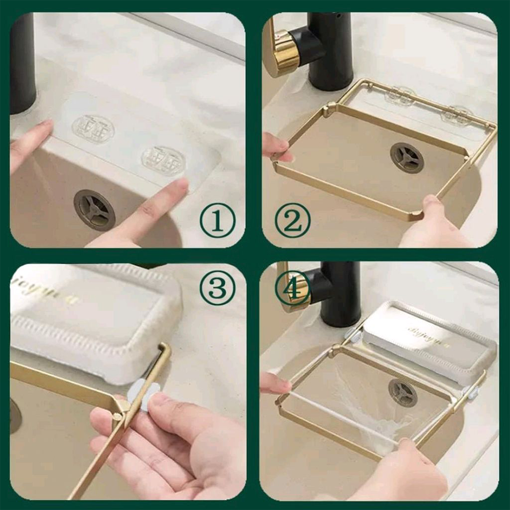 Foldable Kitchen Sink Filter Rack