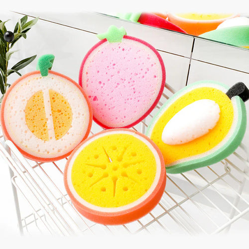 Kitchen Multifunctional Fruit Dishwashing Sponge