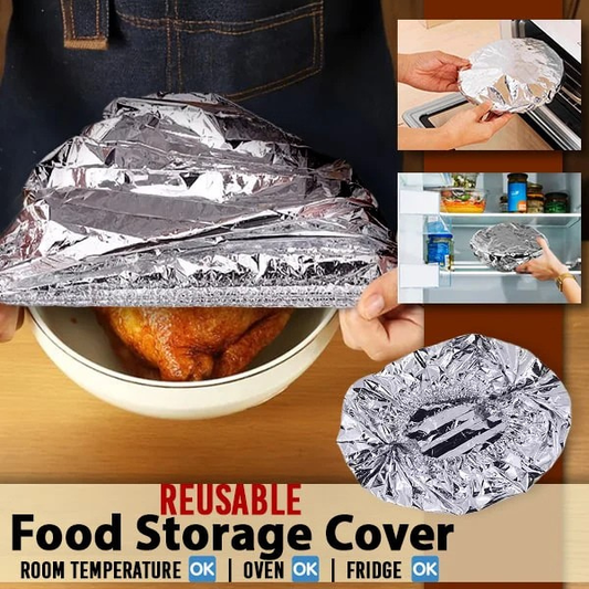 Reusable Heat-Locking Aluminum Foil Food Cover (50PCS)
