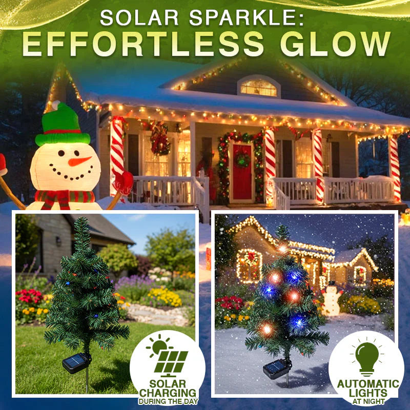 Artificial Christmas Tree Garden Stake Solar Lights - Waterproof, UV-proof, Perfect for Outdoor and Garden Decoration