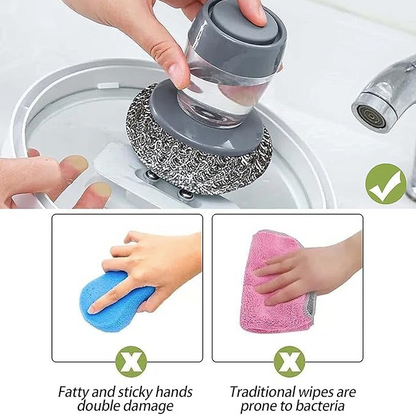 Soap-Dispense Kitchen Scrub Brush PRO
