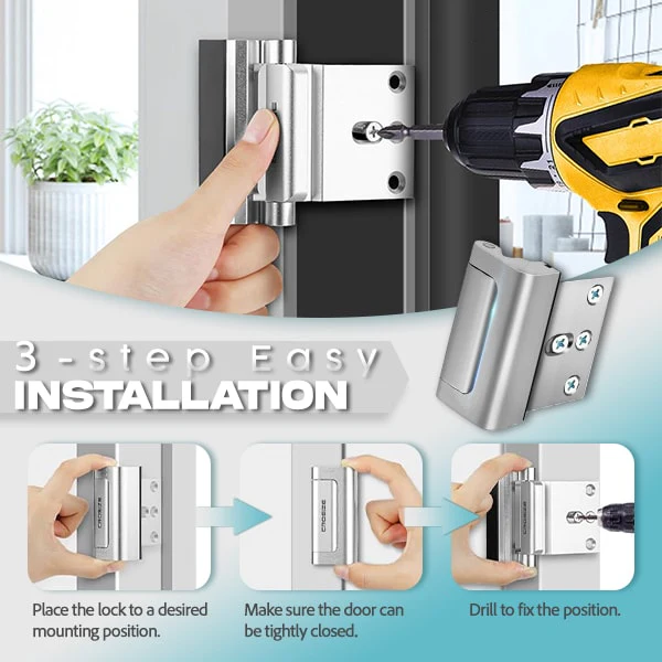 High-Security Metal Door Lock