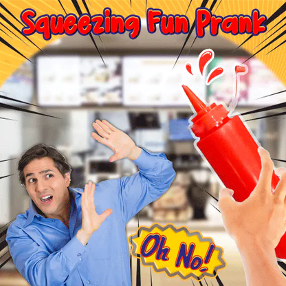 Squeeze-Surprise Ketchup Prank Bottle