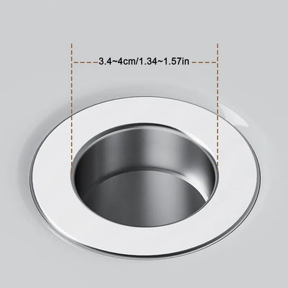 Sink Drain Strainer with Removable Stainless Steel Basket