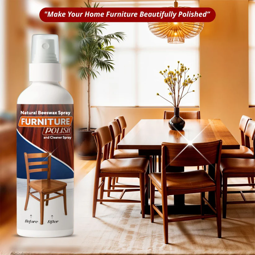 Natural Beeswax Spray Furniture Polish and Cleaner Spray