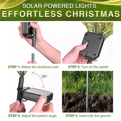 Artificial Christmas Tree Garden Stake Solar Lights - Waterproof, UV-proof, Perfect for Outdoor and Garden Decoration