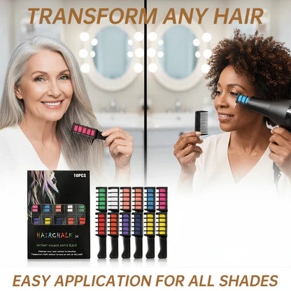 Festive Fun Hair Chalk Combs PRO
