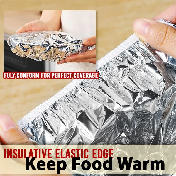 Reusable Heat-Locking Aluminum Foil Food Cover (50PCS)