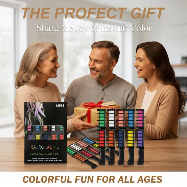 Festive Fun Hair Chalk Combs PRO