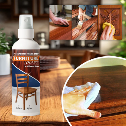 Natural Beeswax Spray Furniture Polish and Cleaner Spray