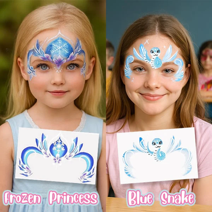 Easy-Stick Realistic Face Paint Sticker Set (8PCS)