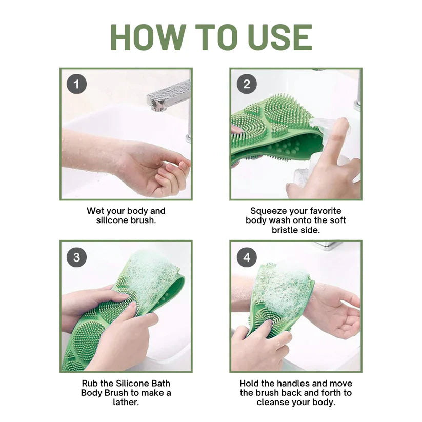 Silicone Bath Body Brush PRO
