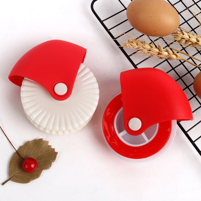 Pastry Wheel Roll and Decorating Plunger Set