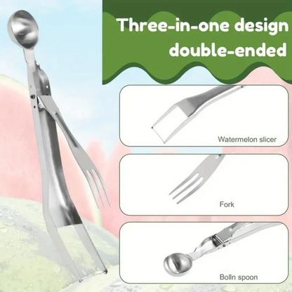 3-in-1 Stainless Steel Watermelon Cutter